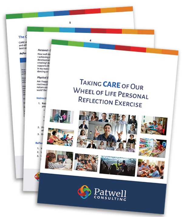 Photo of the cover for Taking CARE of Our Wheel of Life exercise book